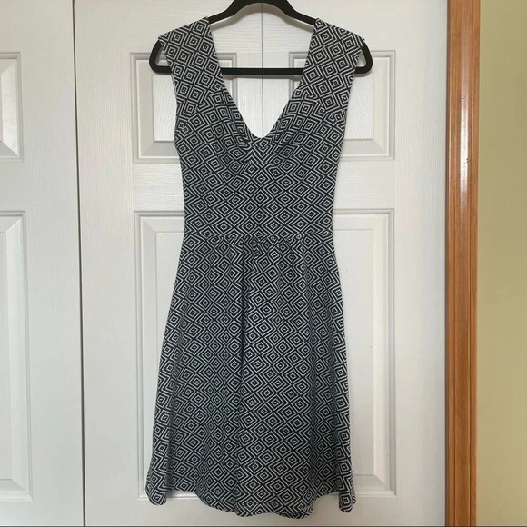 Anthropologie Postage Stamp Cut Out Dress - Picture 1 of 8